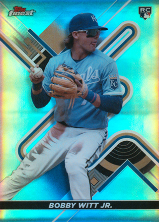 Bobby Witt 2022 Topps Finest #62 Aqua Refractor