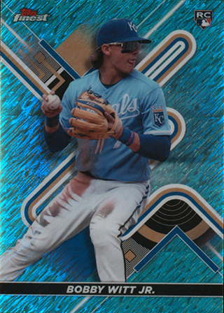 Bobby Witt 2022 Topps Finest #62 Aqua Shimmer Refractor