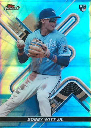 Bobby Witt 2022 Topps Finest #62 Blue Aqua Vapor Refractor