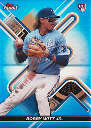 Bobby Witt 2022 Topps Finest #62 Blue Refractor