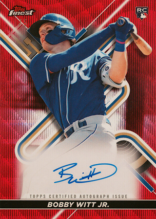 Bobby Witt 2022 Topps Finest Autographs #FA-BW Red Refractor