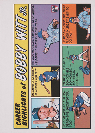 Bobby Witt 2022 Topps Heritage 1973 Topps Comics #73TC-49